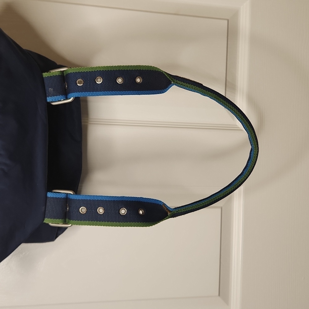 American Eagle Dark Blue Nylon/Cotton Canvas Tote Bag - Picture 5 of 13